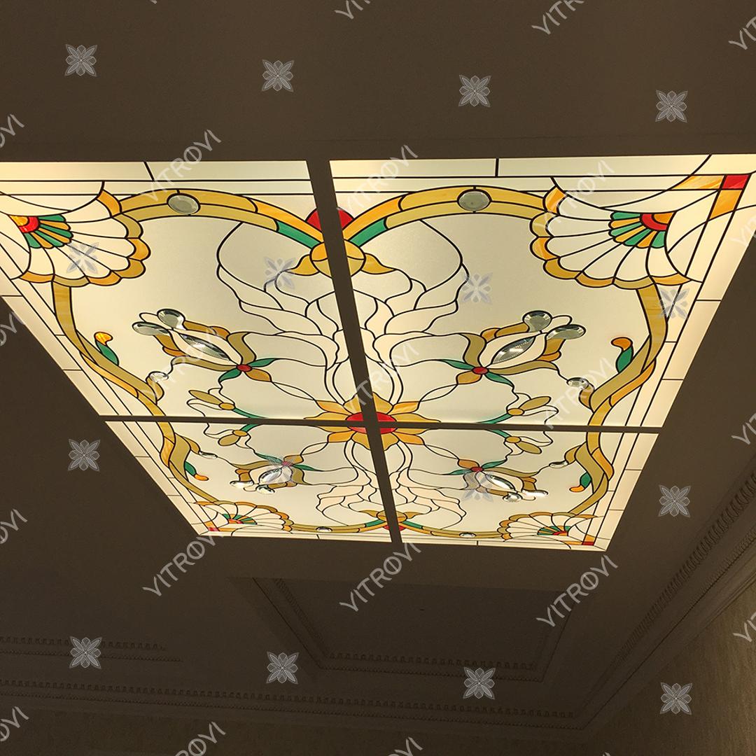 Overhead stained glass