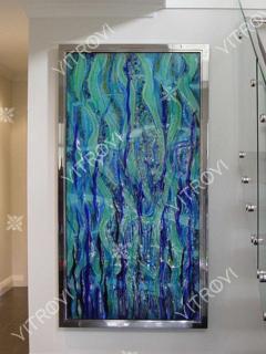 Glass painting «Irises»