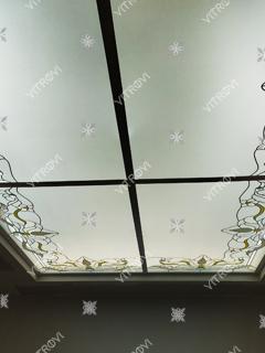 Faceted stained glass ceiling 2