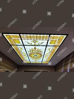 Ceiling painted stained glass